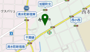 白道こども園の地図画像