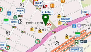 東京アカデミー静岡校の地図画像
