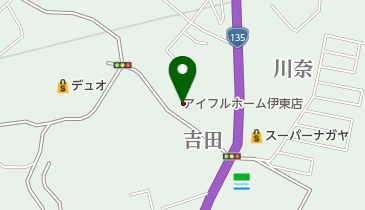 アイフルホーム伊東店の地図画像