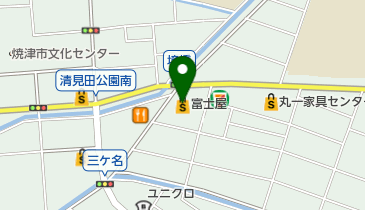富士屋焼津三丁目店の地図画像