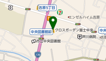 ユーコープミオクチーナ富士中央店の地図画像