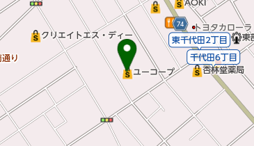ユーコープミオクチーナ千代田店の地図画像