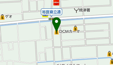 DCM焼津店の地図画像