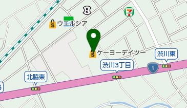 DCM清水渋川店の地図画像