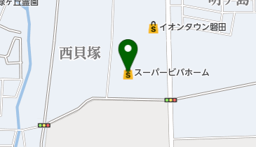 スーパービバホーム磐田店の地図画像