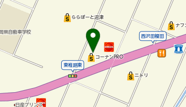 コーナンPRO沼津店の地図画像