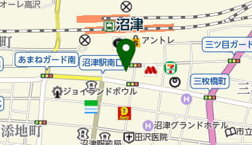 ココカラファイン沼津駅前店の地図画像