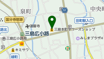 三島本町タワーズショップの地図画像