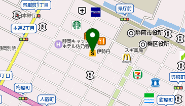 ミキハウス静岡伊勢丹店の地図画像