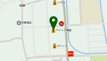 ベイシア電器大東店の地図画像