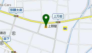 (有)上野屋磐田店の地図画像