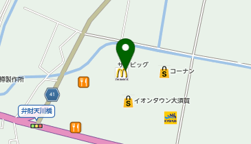 ダイソーイオンタウン大須賀店の地図画像