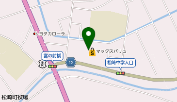 ダイソーマックスバリュ松崎店の地図画像