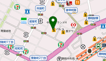 ダイソー静岡パルコ店の地図画像