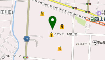 auショップイオンモール富士宮の地図画像