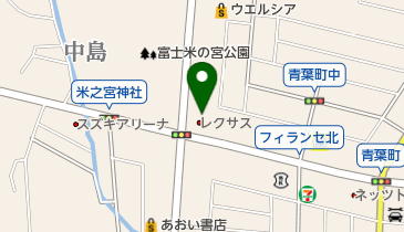 レクサス富士の地図画像