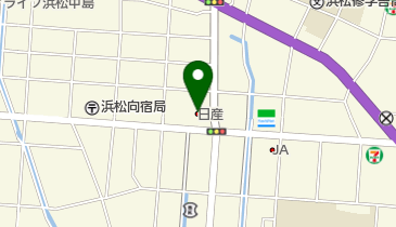 浜松日産向宿店の地図画像