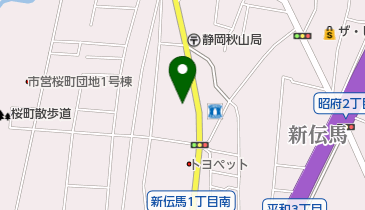日産プリンス静岡新伝馬店の地図画像