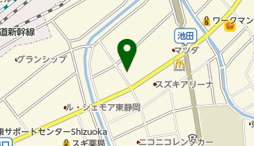 UDトラックスジャパン静岡カスタマーセンターの地図画像