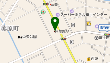 日産部品東海販売富士店の地図画像