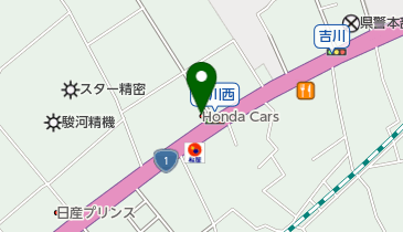 Honda Cars静岡清水吉川店の地図画像