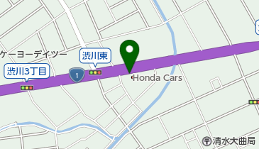 Honda Cars静岡清水渋川店の地図画像