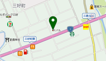 静岡スバル自動車三島店の地図画像