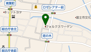 フォルクスワーゲン富士の地図画像