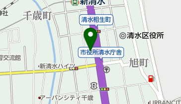 トヨタカローラ静岡清水中央店の地図画像