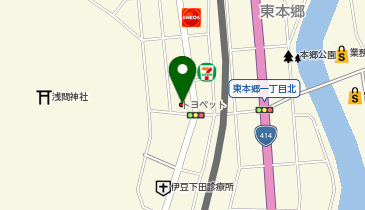 トヨタユナイテッド静岡下田店の地図画像