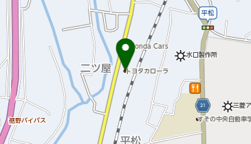 トヨタカローラ静岡裾野店の地図画像