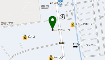 トヨタユナイテッド静岡磐田上岡田店の地図画像