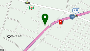 静岡トヨタ自動車焼津大島店の地図画像