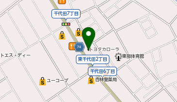 トヨタカローラ静岡千代田店の地図画像