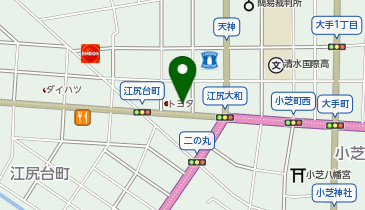 静岡トヨタ自動車清水店の地図画像