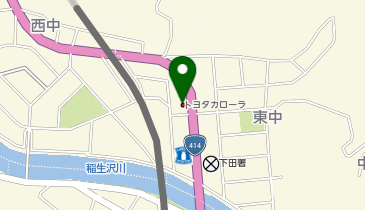 トヨタカローラ静岡下田店の地図画像