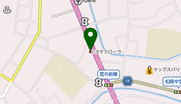トヨタカローラ静岡松崎店の地図画像