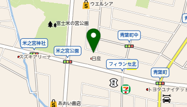 静岡日産富士青葉店の地図画像