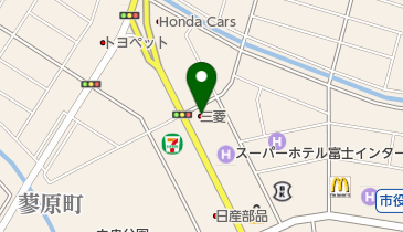 東海三菱自動車販売富士中央店の地図画像