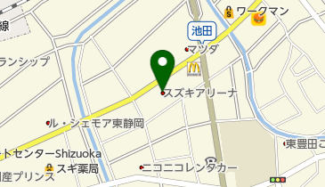 スズキアリーナ静岡中央の地図画像