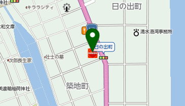 オリックスレンタカー清水SSカウンターの地図画像