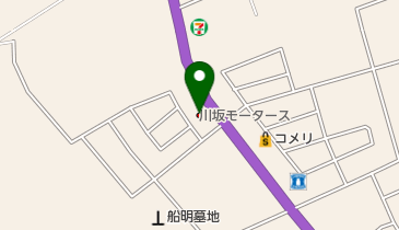 川坂モータースの地図画像
