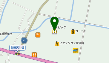 マクドナルドイオンタウン大須賀店の地図画像