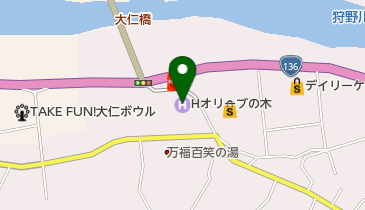 ホテルオリーブの木の地図画像
