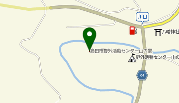 島田市野外活動センター山の家の地図画像