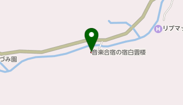 音楽合宿の宿白雲楼の地図画像