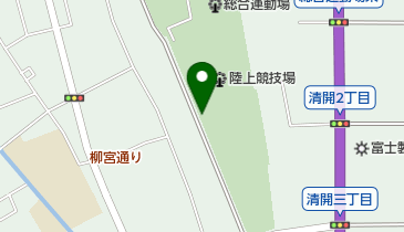 清水総合運動場陸上競技場の地図画像