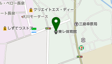 東レ(株)三島工場体育館の地図画像