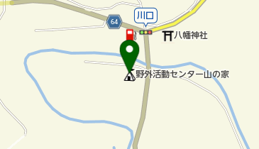 島田市野外活動センター山の家の地図画像