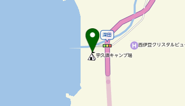 宇久須キャンプ場の地図画像